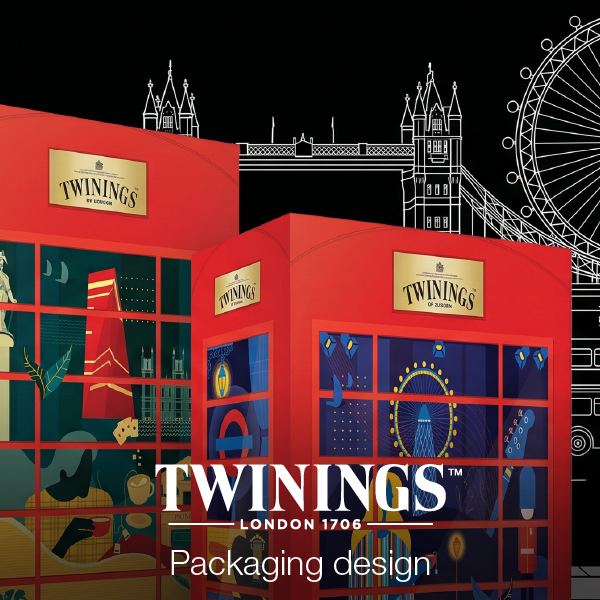Twinings festive packaging design