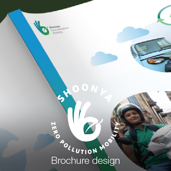 Shoonya Zero pollution mobility brochure design