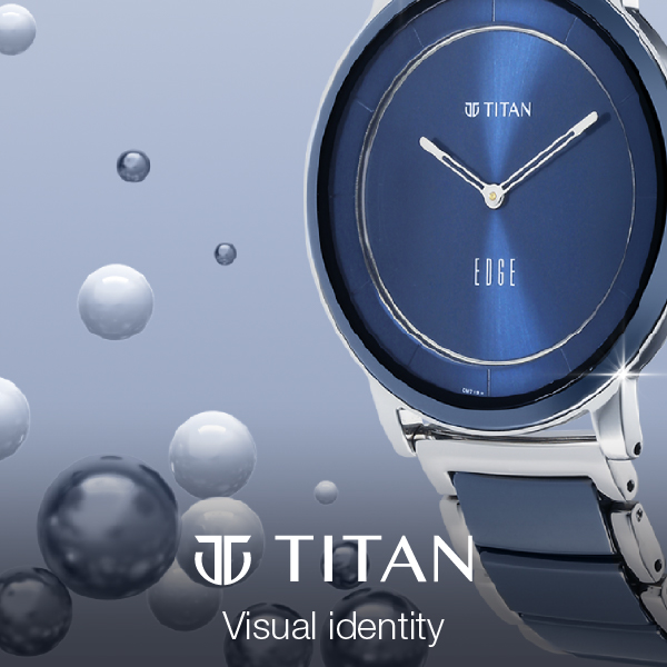 Titan Edge watches visual identity