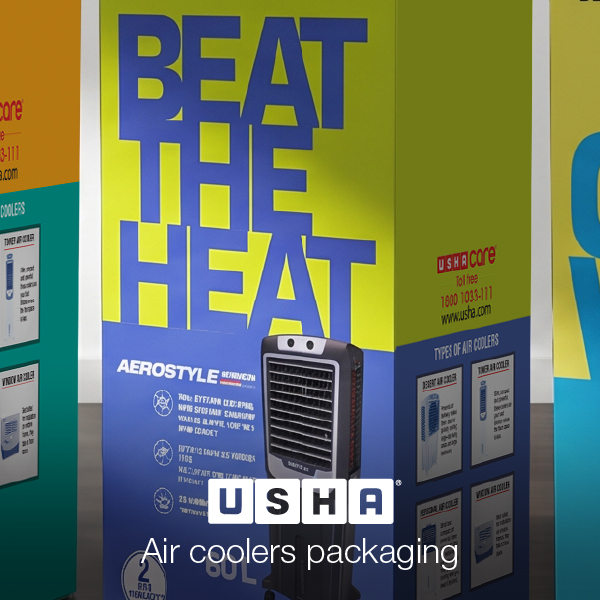 Usha air coolers packaging
