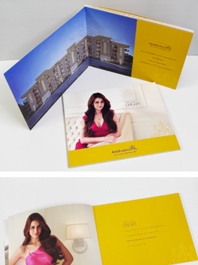 Aradhyam stationery and brochure design