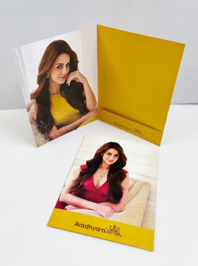 Aradhyam stationery and brochure design