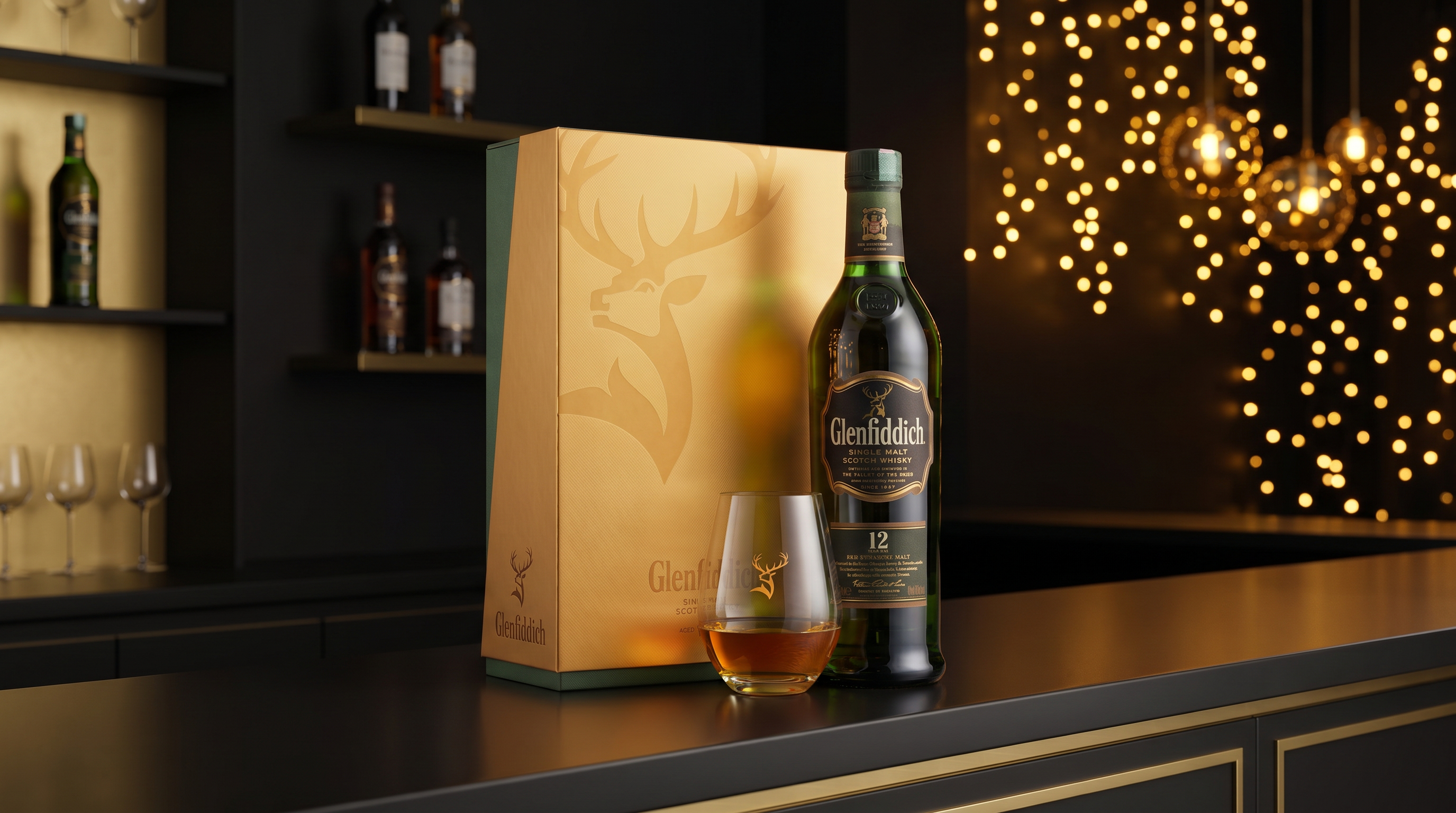 Glenfiddich festive packaging design