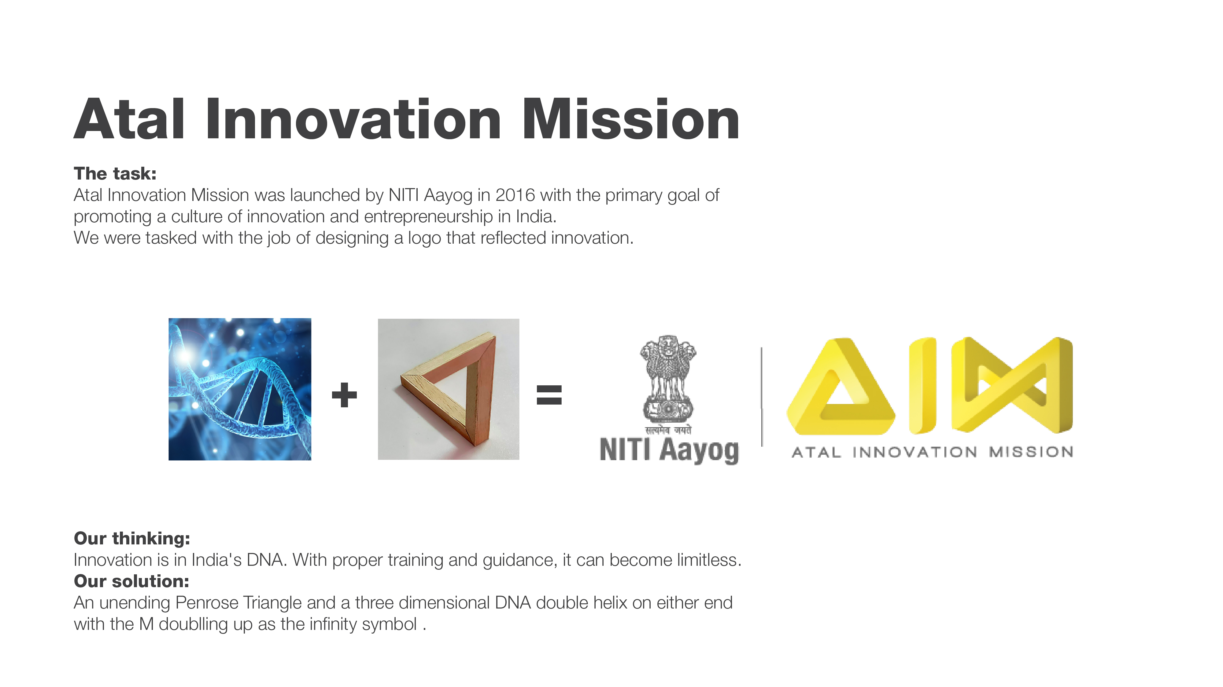 Niti Aayog Atal Innovation Mission logo design