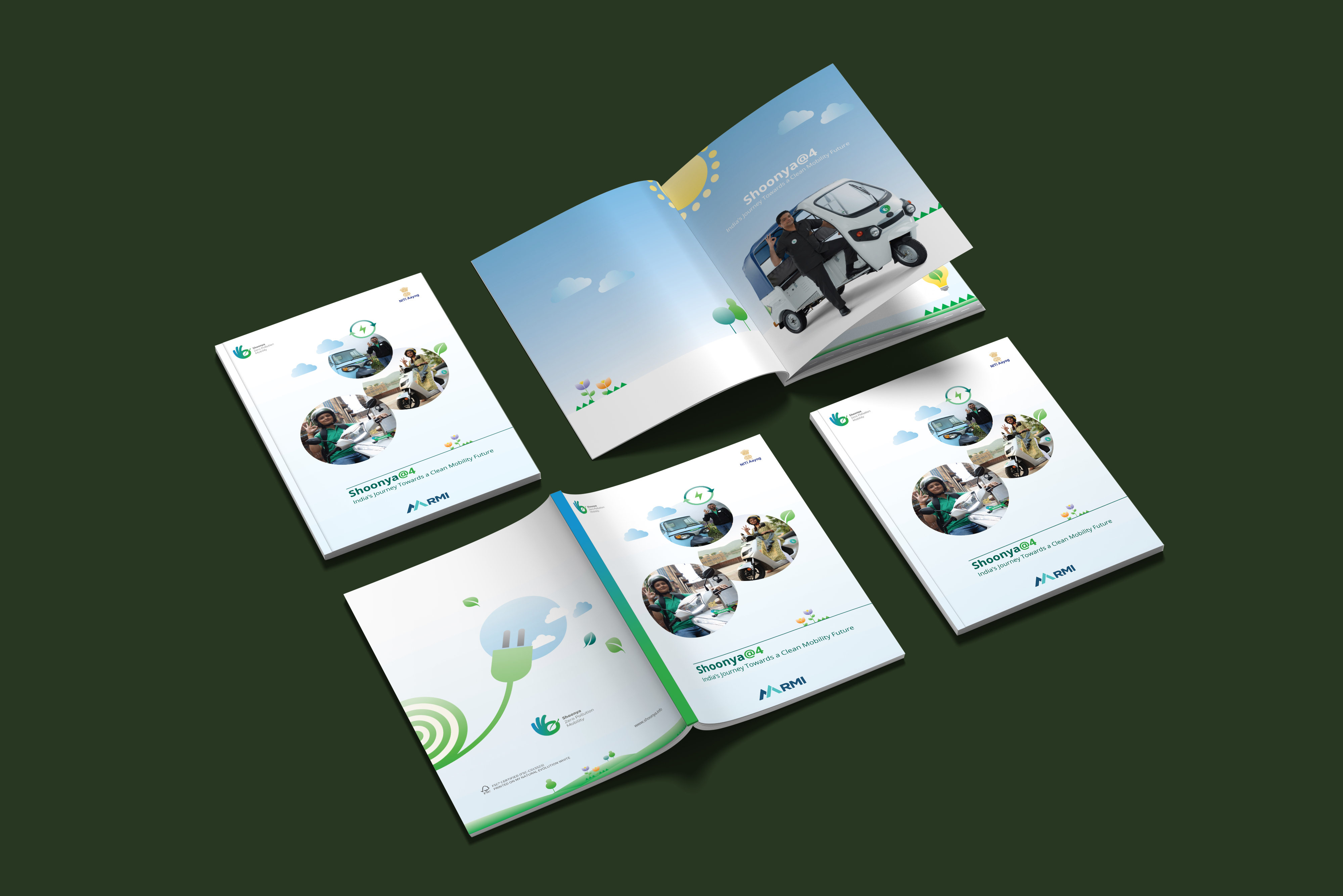 Shoonya Zero pollution mobility brochure design