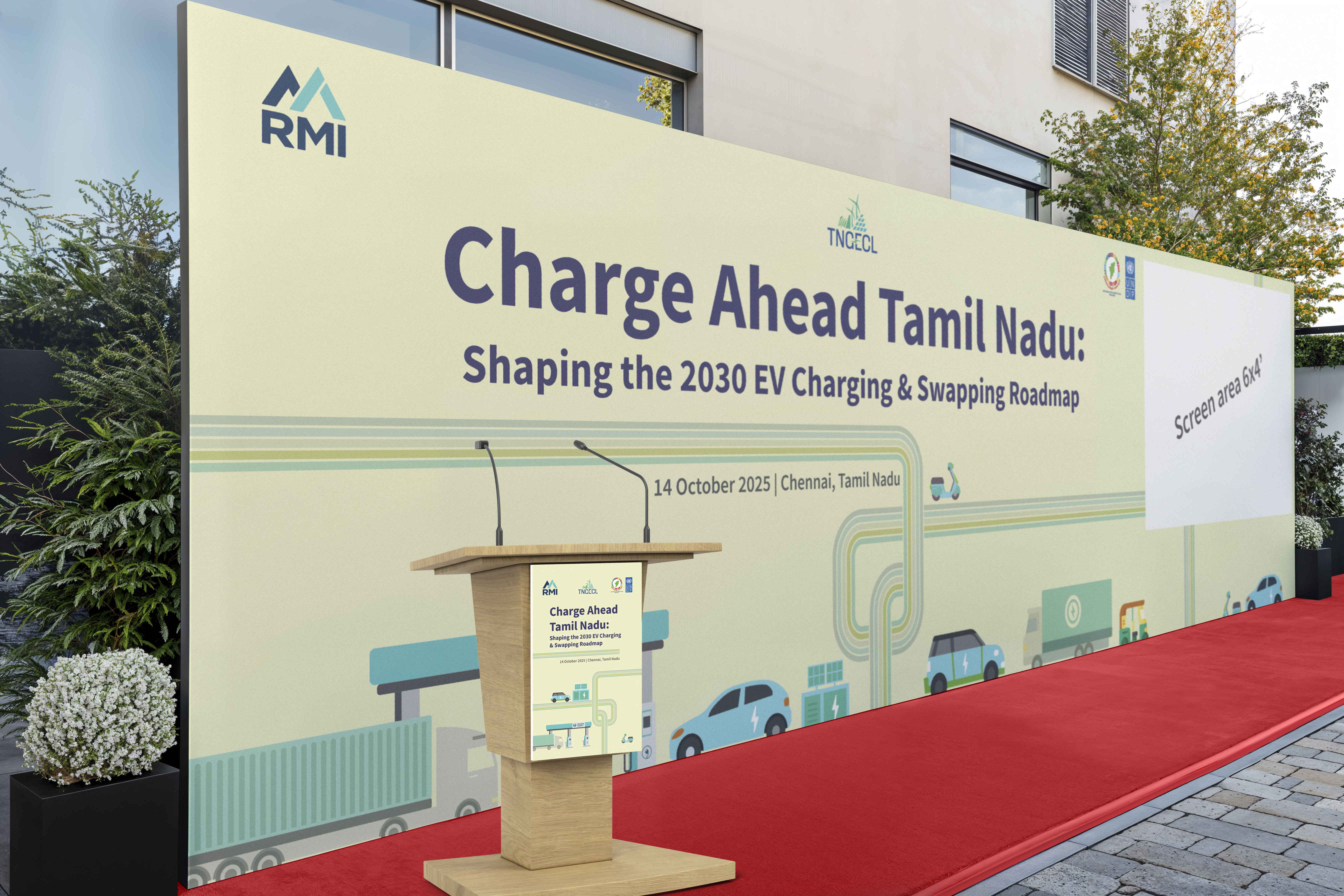 RMI event stage backdrop
